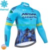 Maillot Cyclisme Hiver Thermal Fleece Astana Qazaqstan 2024 N001 Maillot Cyclisme Hiver Thermal Fleece Astana Qazaqstan 2024 N001